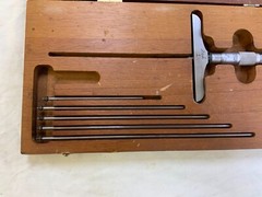 The L S Starrett Co. No. 445 Depth Micrometer 0 – 6″
