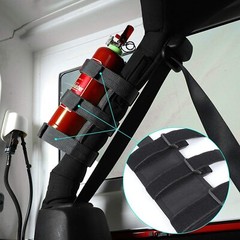 Car Roll Bar Fire Extinguisher Holder Adjustable Bracket Mount for Jeep Wrangler