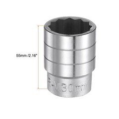 30mm 12 Point Shallow Socket 3/4″ Drive Standard Metric CR-V