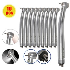 1-10 Dental LED Fiber Optic E-generator High Speed Handpiece 4 HOLE