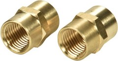 2 Pack 1/4″ x 1/4″ NPT Coupler, Brass Female Pipe Fitting 1/4″ x 1/4″ NPT Fem…