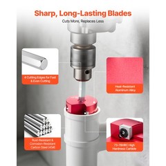 Uimoso PVC Pipe Reamer Kit with 9 Pieces for SCH40 and ABS Pipes