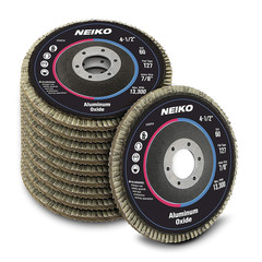 11107A 10 Pack Aluminum Oxide Flap Discs 4-1/2 for Angle Grinder, 60 Grit Flapp
