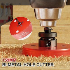 6-1/4 Inch M42 HSS Hole Saw – 159mm Bi-Metal Cutter, 6-1/4″(159mm), Red