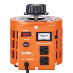 20Amp Variac Transformer Variable AC Voltage Regulator Metered 2000VA 0-130V