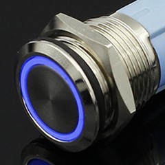 Waterproof Metal Push Button Switch with LED 5V 12V 24V 220V 12mm–22mm