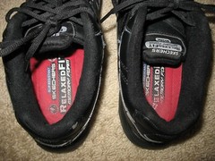 Skechers Relaxed Fit Memory Foam Slip Resistant Work Shoes Black Men’s 9.5
