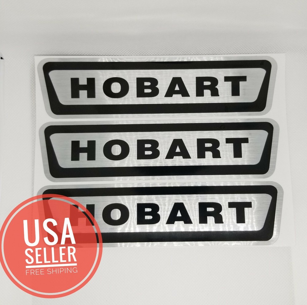 Hobart Label,X-Large Label,High Quality Metallic,Brand New, Free Shipping,3 pack