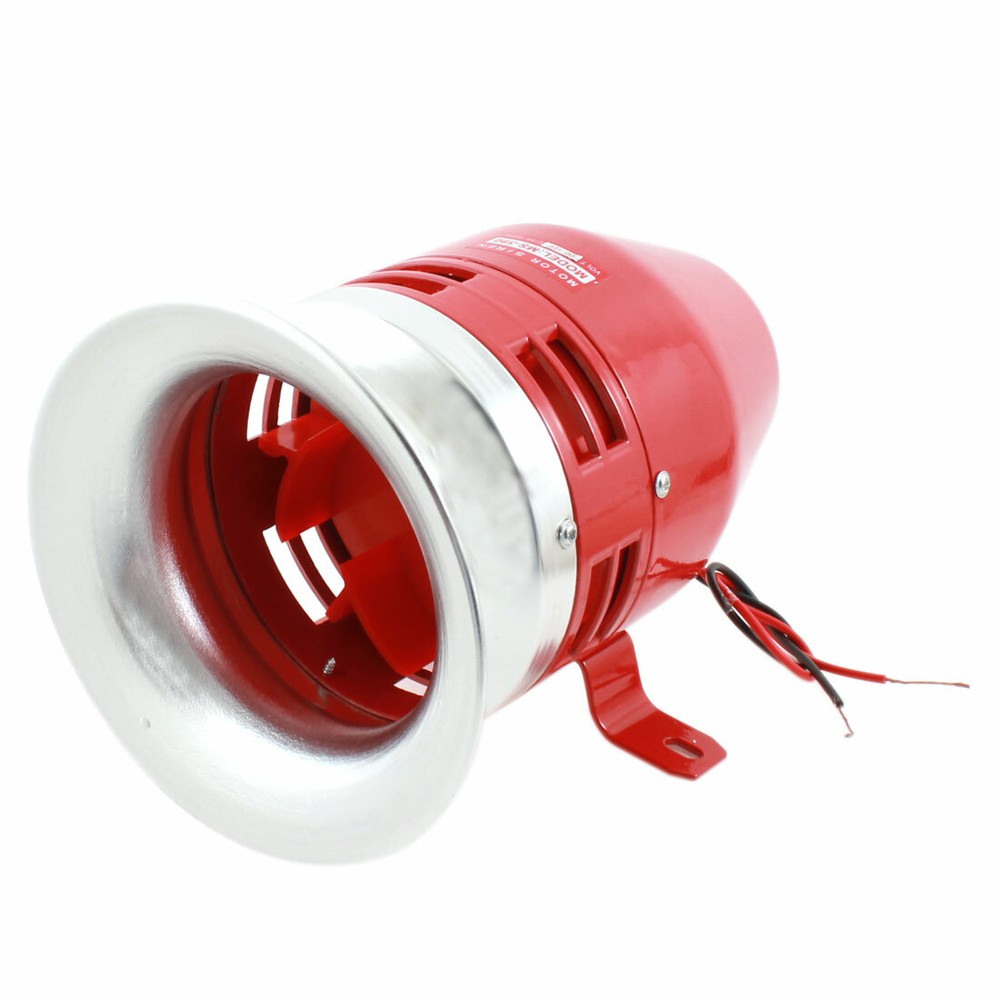 Car Truck DC 12V 12.4A 125DB Air Raid Warning Motor Siren Loud Horn MS-390