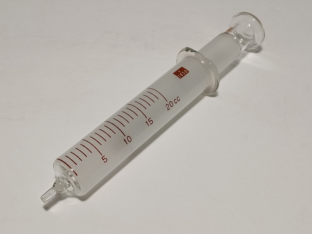 *VINTAGE* Becton Dickinson B-D Yale 20cc Glass Syringe w/ Luer Tip