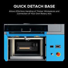 OMTech 45W K40+ CO2 Laser Engraver Marker 8x12in Desktop Machine W/ Rotary Axis