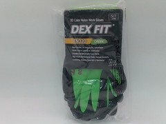 DEX FIT Work Gloves FN320 Premium Nylon Nitrile 3D Comfort Green Small