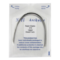 10pcs/pk Orthodontic Arch Wire Niti Stainless Steel Round Rectangular Natural