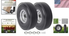 Durable 10-Inch Solid Rubber Tire & Wheel Set – Ideal for Hand Trucks & Carts
