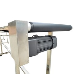 236*15.7in Black PVC Belt Conveyor Stainless Steel Body Adjustable Speed 370W