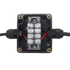 IP67 Waterproof Electrical Junction Box with 8P 15A Barrier Terminals Glands