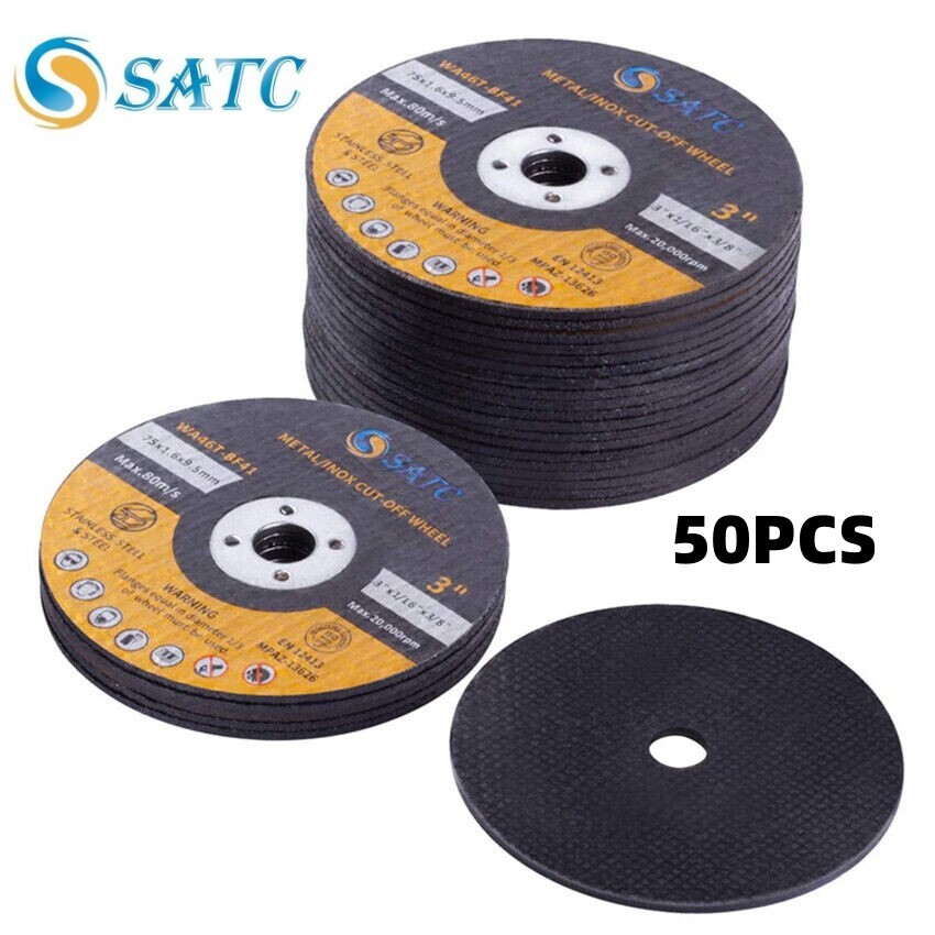 50 PCS 3 inch Cut Off Wheels 3″x1/16″x3/8″ Angle Grinder Ultra Thin Cutting Disc