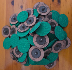 ROLOC DISCS | 2″ 36 GRIT | TYPE-R | OUTLASTS 3M GREEN CORPS | QTY: 200 | USA