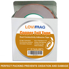 Copper Foil Tape (1″X66ft) with Conductive Adhesive for Guitar & EMI Shielding..