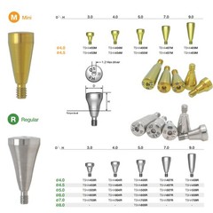 Ti Healing Cap Abutment Fits ITI Straumann Nobel Hiossen OSS DIO Implant system