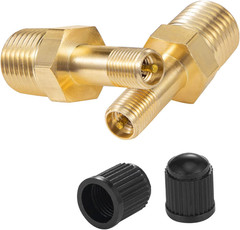 1/4″ Inflation Schrader Valve with Push to Connect for 1/4″ OD Air Line Tubing a