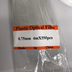 NEW 550Pcs 13ft 4M 0.75mm Optic Cable Strands Glow Cables