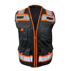 FX HIGH VISIBILITY Surveyor Two Tones Safety Vest Mesh front & back