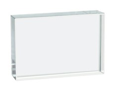 Rectangular Refraction Block, 75mm x 50mm x 18mm – Optical Glass – Eisco Labs