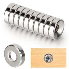 10 50 100Pc Strong Countersunk Ring Magnets 10*3mm Rare Earth Neodymium 4mm Hole