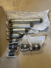 Lot Of 9 1-1/4-in Galvanized Steel Pipe Nipples 12, 8, 6, 4, 3, 2, Close