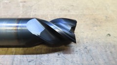Hanita 4VP5S carbide 4fl endmill 1-1/8″ LOC REGROUND to 25mm and recoated