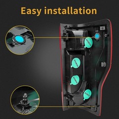 Tail Light Assembly Compatible With 2020-2022 Ford F250/F350/F450 Super Duty Dri