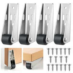 4 Pack Bedroom Door Sinking Repair Caster Wheels, 0.9Inch Multifunctional Iow Pr
