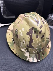 CAMOUFLAGE MSA V-GARD FULL BRIM HARD HAT
