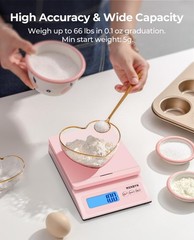 Shipping Scale, Accurate 66lb/0.1oz Postal Scale with Sweet Pink Style, Hold/…
