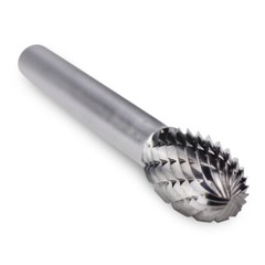 BHA Tungsten Carbide Burr Rotary Files Grinder Bits, Double Cut – 1/4 Inch Shank