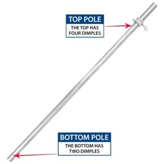 Fireworks Boom Windless Full Curve Advertising Banner Flag & Pole Kit