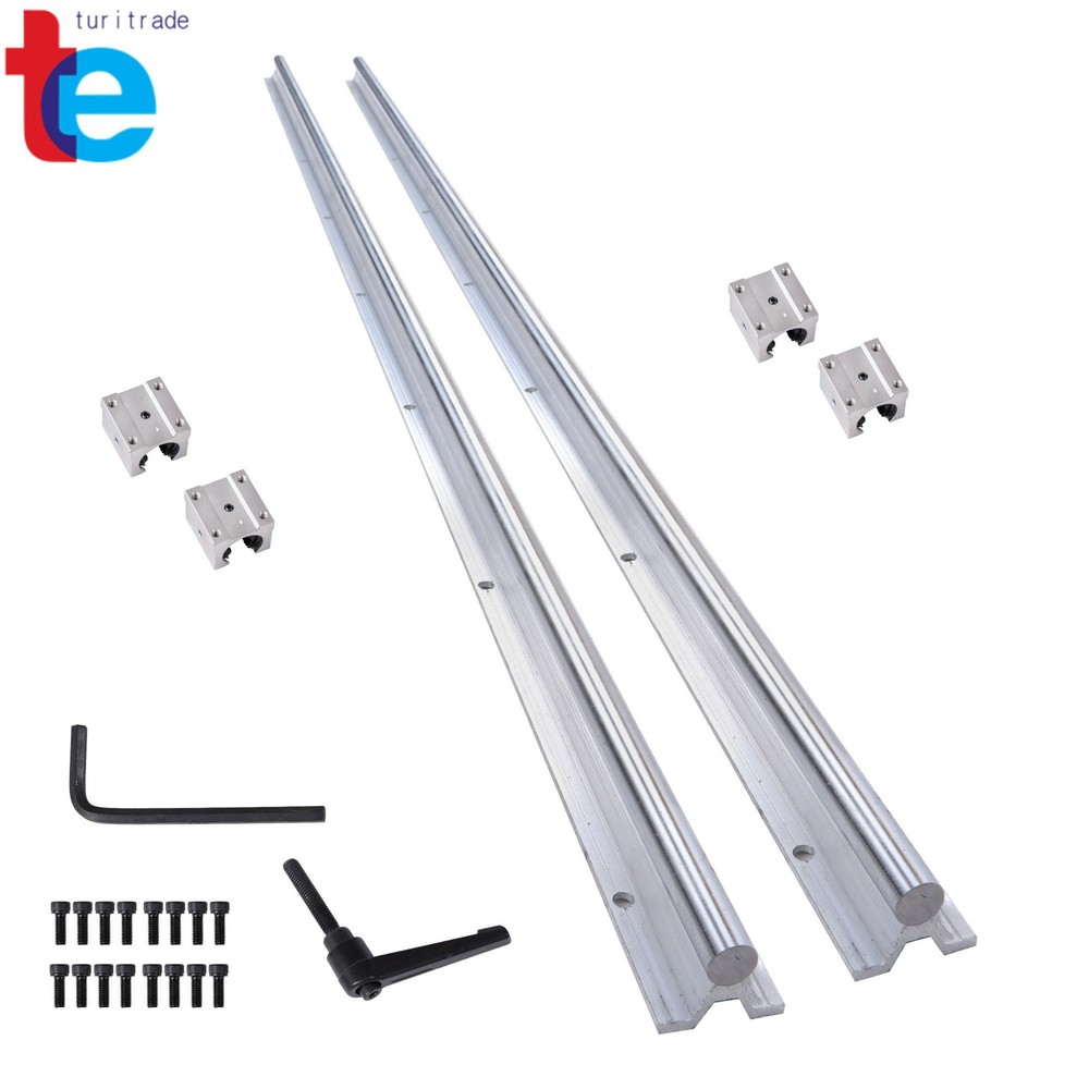 Precision SBR16-1500mm Guide Rails + 4 Carriages CNC Machine Parts
