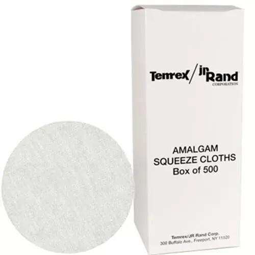 up to 1000x Amalgam Squeeze Cloths – 3″ Round (Sky Choice)