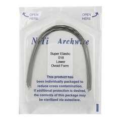 10pcs Dental Orthodontic Arch Wire Super Elastic Niti Round Ovoid Natural U/L