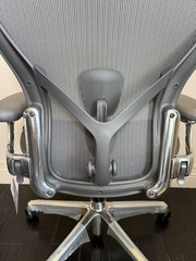 Herman Miller Aeron Office Chair – Size B – Graphite – Polished Aluminum