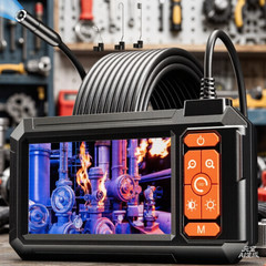 New Endoscope Camera with Light,Borescope Cameras with 4.3″ IPS 1920P 16.5 FT
