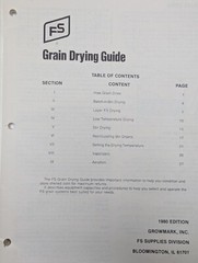1980 FS Grain Drying Guide Growmark Solar Dryer Instruction Manual Farm IL E10