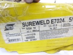 50lb ESAB Sureweld Stick Electrodes E7024 812000255 5/32″Dia x 14″L