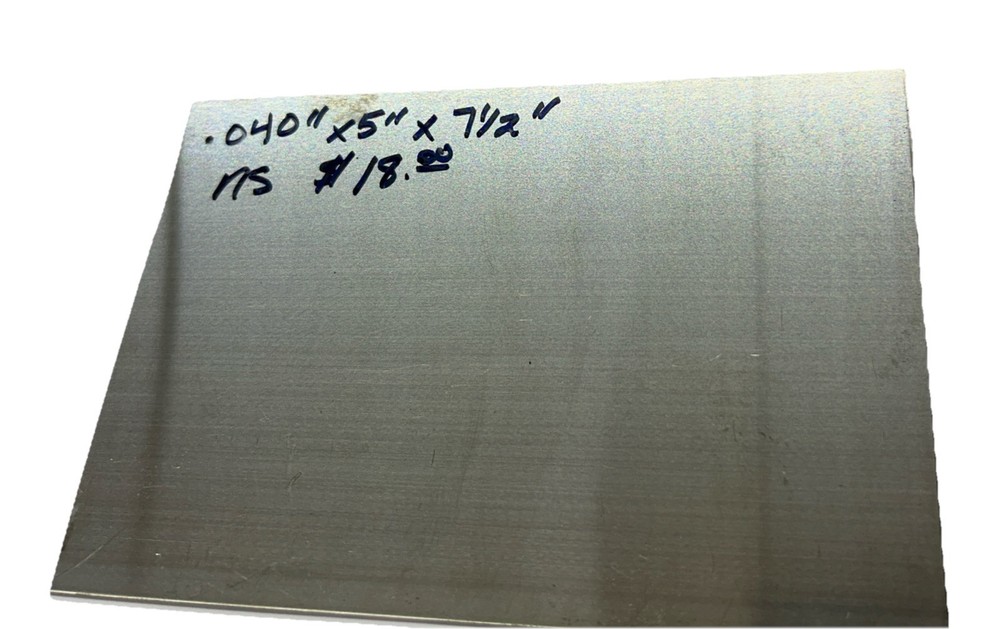 752 18% Nickel Silver .040” x 5” X 7” stock Milling GERMAN SILVER Knife Parts