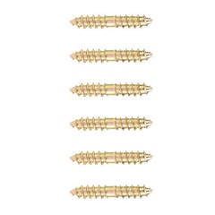 20pcs/set 5*30mm Dowel Screw Woodworking Furniture Connector Double Ended Screw