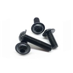 M3 M4 M5 M6 M8 M10 Black Steel Hex Socket Bolt Button Flanged Washer Head Screws