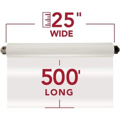 GBC Thermal Laminating Film, Rolls, Ultimo 65 Reload, Nap I,25″ x 500′,2-Pack V