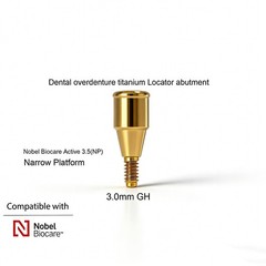US Dental Ti Abutment NP fit Zest Locator for NobelBiocare NobelActive Implants