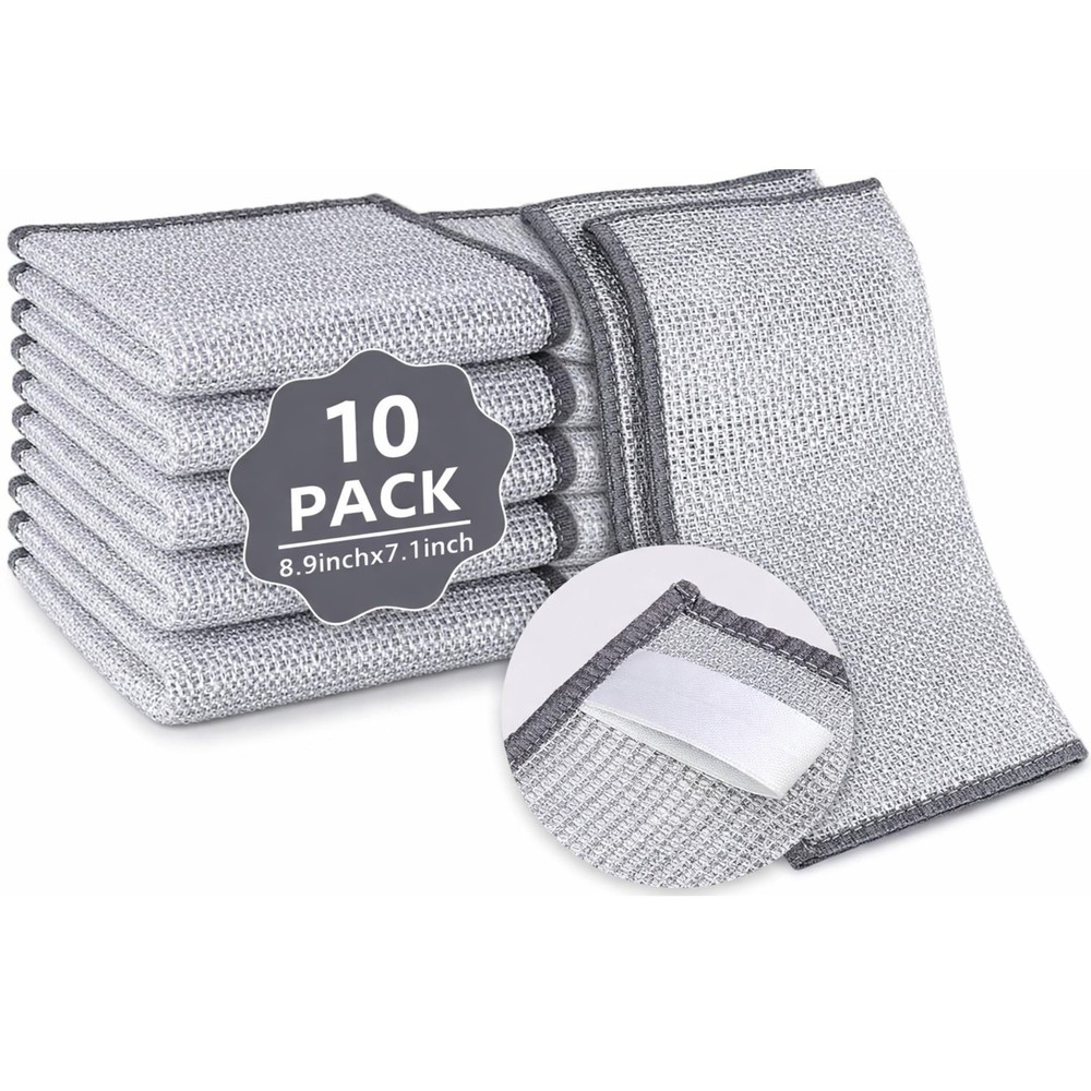 BD Prime Ventures Silver Mesh Dish Cloths 7.87 inches x inches,